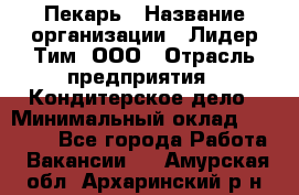 Пекарь › Название организации ­ Лидер Тим, ООО › Отрасль предприятия ­ Кондитерское дело › Минимальный оклад ­ 22 300 - Все города Работа » Вакансии   . Амурская обл.,Архаринский р-н